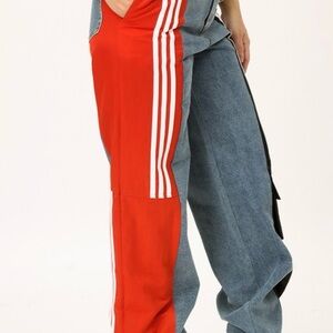 Stylish Red and Blue Women's Pants